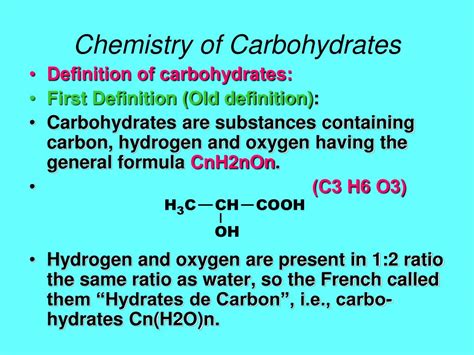 Ppt Chemistry Of Carbohydrates Powerpoint Presentation Free Download Id435595