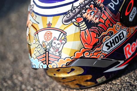 SHOEI x MM93馬坤斯2018 MOTOGP日本Motegi站 和風拉花賽車頭盔