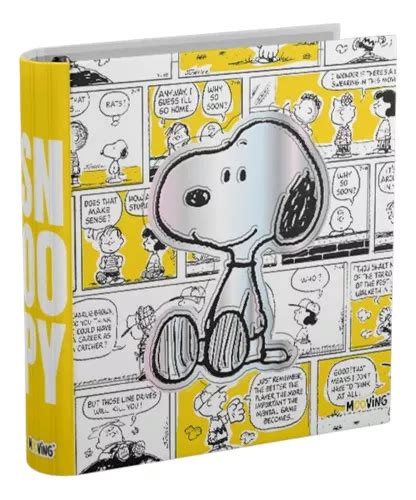 Carpeta Escolar Mooving N X Mm Snoopy Con Anillos Mercadolibre