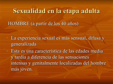 Sexualidad En La Etapa Adulta