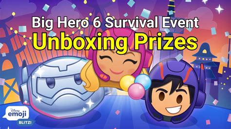 Big Hero 6 Survival Event Prizes 092023 Disney Emoji Blitz Youtube