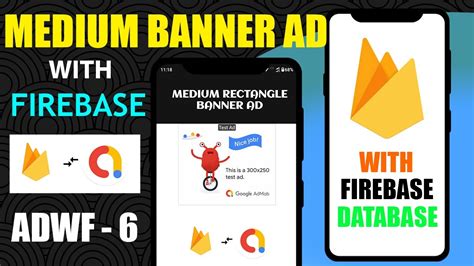 ADWF 6 How To Create Admob Medium Rectangle Banner Ad With Firebase