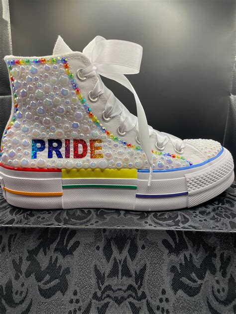 Custom Pride Converse Lgbtq Sneakers Pride Converse Etsy