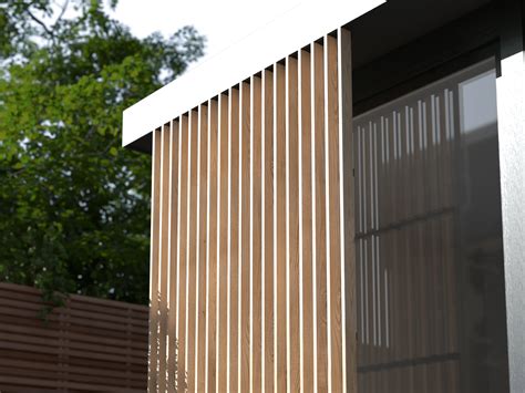 New Garden Room With Slatted Screen Green Retreats