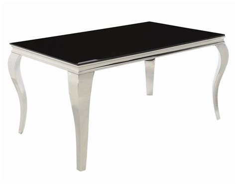 Carone 5 Pc Black Glassvelvetmetal Dining Table Set Aetna Stores