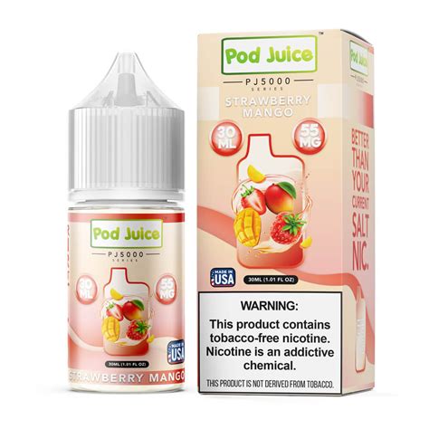 POD JUICE PJ5000 SALT STRAWBERRY MANGO 35MG 30ML Empire Smoke