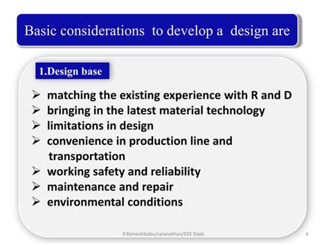 Electrical Machine Design Ppt