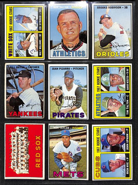 Lot Detail Lot Of 18 1967 Topps High Number Baseball Cards W