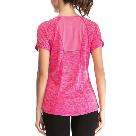 Sayfut Sayfut Womens Dry Fit Athletic Shirts Short Sleeve Moisture