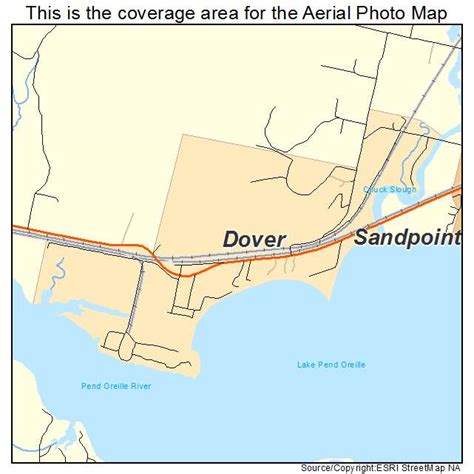 Aerial Photography Map of Dover, ID Idaho