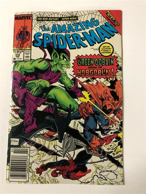 Spiderman Feb Newsstand F Vf Mcfarlane Era Hobgoblin Green