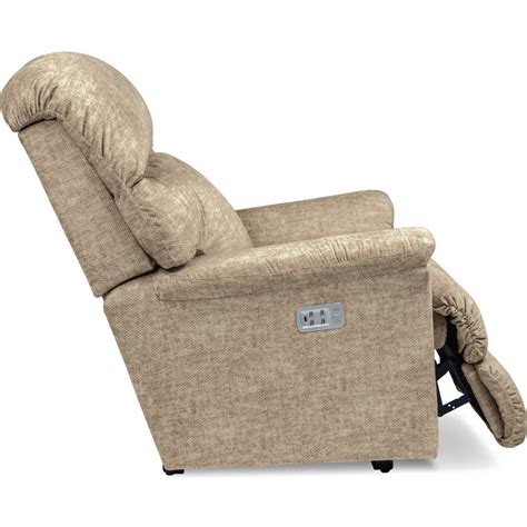 La Z Boy Reed Casual Power Rocking Recliner W Headrest And Usb Port Find Your Furniture Recliners