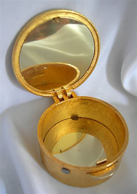 Gold Plated Pyx Holy Eucharist Communion Holder Vintage 1980