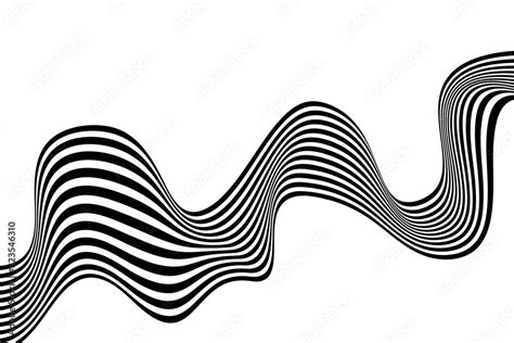 Vetor De Abstract Background With Wavy Curved Lines Vector