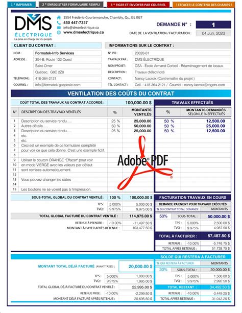 Bon De Livraison Pdf Dynamique Interactif Cr Ation Et