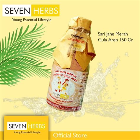 Seven Herbs Premium Jahe Merah Gula Aren Bubuk Ml Seven Bika Coffee