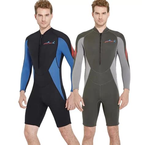 Wetsuits Mens 3mm Reactor Long Sleeve Spring Suit Shorty Wetsuit Front