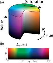 Hue Saturation Value Hsv Color Scheme A Cut Away D