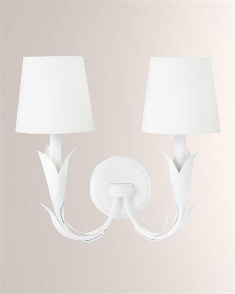 Regina Andrew River Reed Double Sconce Neiman Marcus