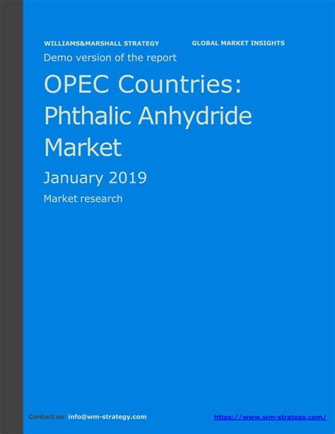 WMStrategy Demo OPEC Countries Phthalic Anhydride Market January 2019 PDF