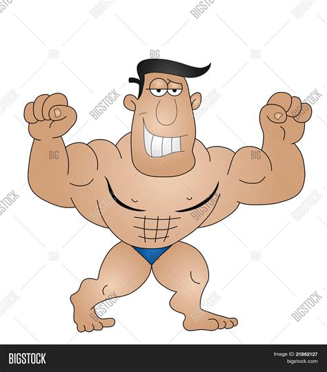 Cartoon Strong Man Vector & Photo (Free Trial) | Bigstock