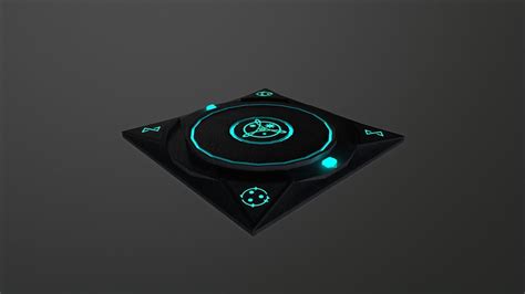 3d Model Teleport Platform For Rpg Low Vr Ar Low Poly Cgtrader