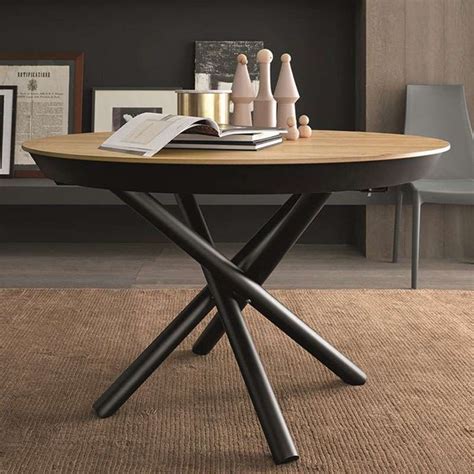 Oiseau Affirmer Clin D Il Table Ronde Extensible Pied Mikado Porter