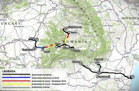 Harta Autostrazi Romania Harta