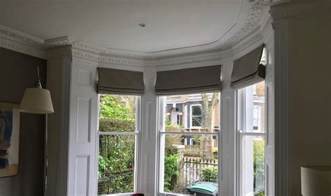 Fitting Roman Blinds In A Bay Window Blindza