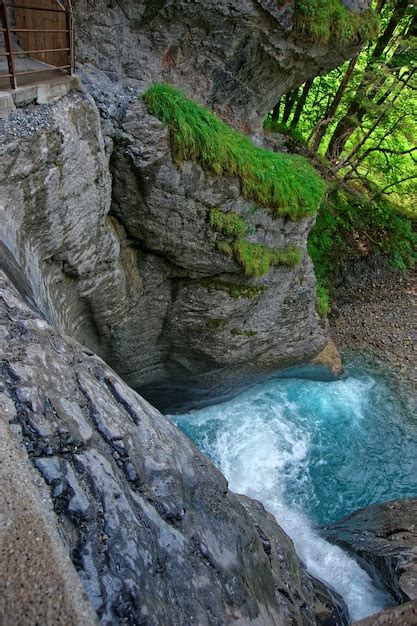 Premium Photo Trummelbach Fall Waterfall In The Mountain Of