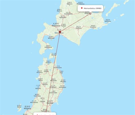 Flights From Fukushima To Memanbetsu FKS To MMB Flight Routes