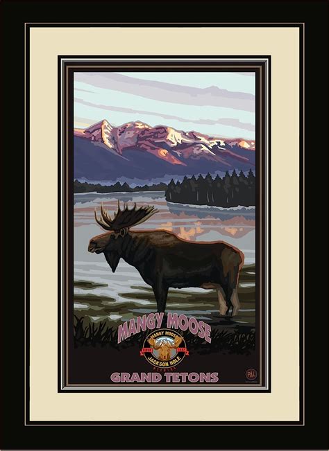 Northwest Art Mall PAL 6457 FGDM MIL Mangy Moose Jackson Hole Wyoming