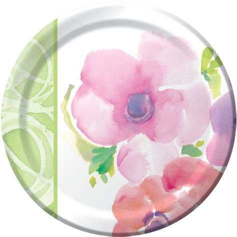 Kathy Davis Warm Flora 7 Inch Plates Party At Lewis Elegant Party