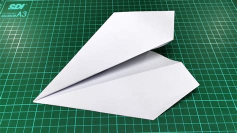 Cara Membuat Origami Pesawat Kertas Dari Kertas Hvs Ukuran A4 Youtube