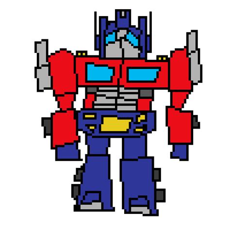 Pixilart Optimus Prime By Xrryeet