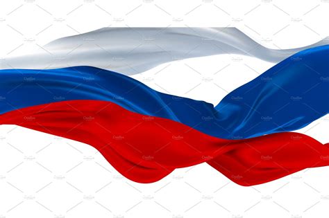 3d illustration of Russian tricolor | Decorative Illustrations ...