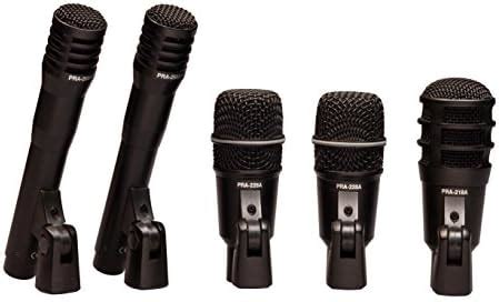 Superlux DRKA3C2 Compact 5 Piece Drum Mic Set Black Amazon In