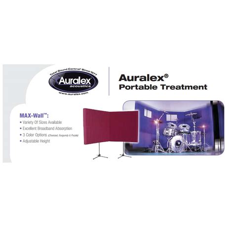 Auralex Acoustics Max Wall Portable Sound Absorption Recording Booth