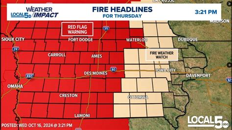 Iowa weather updates, forecast: What is a Red Flag Warning? | weareiowa.com