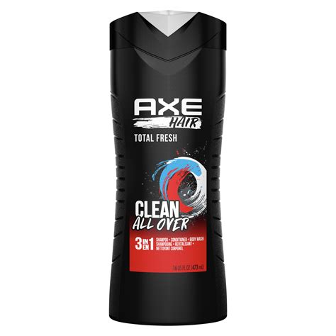 Total Fresh 3 In 1 Shampoo Conditioner Body Wash Axe