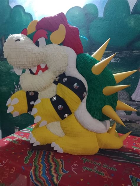 Pi Ata De Bowser De Mario Bros En Manualidades Pi Ata Pi Atas