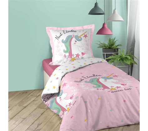 Parure Housse De Couette Licorne Licornellas X Cm Housse De