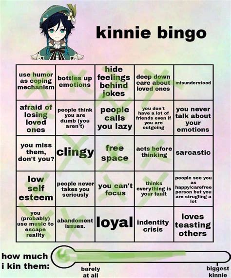 Kinnie Bingo Genshin Impact Amino