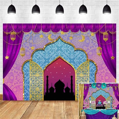 Buy India Bollywood Luxurious Arabian Moroccan Nights Photography Backdrop Magic Genie Lamp ...