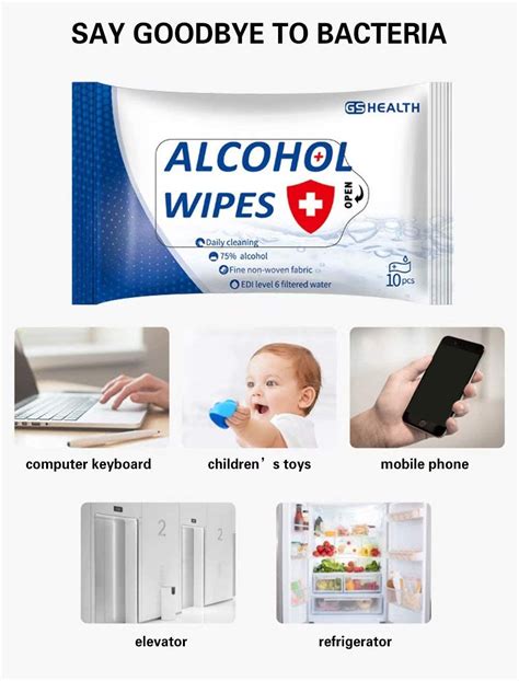 Alcohol Formula Wipes 75 Alcohol Cotton Slices Sterile Gauze Pads