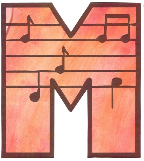 Music Notes Clip Art Letters Alphabet