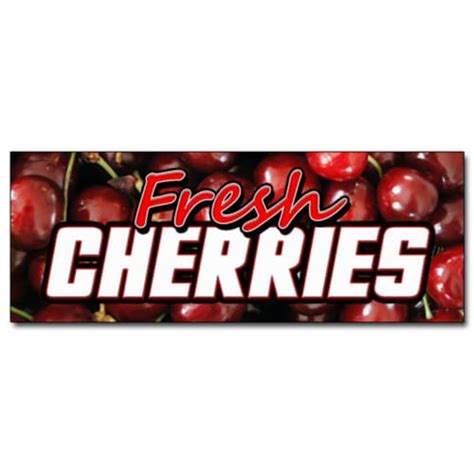 Signmission 12 In Fresh Cherries Decal Sticker Cherry Fresh Fruit 1