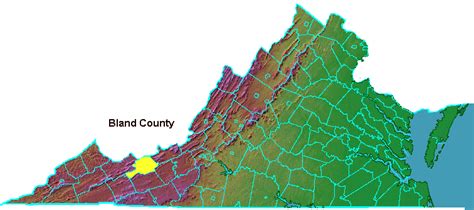 Bland County - Geography of Virginia