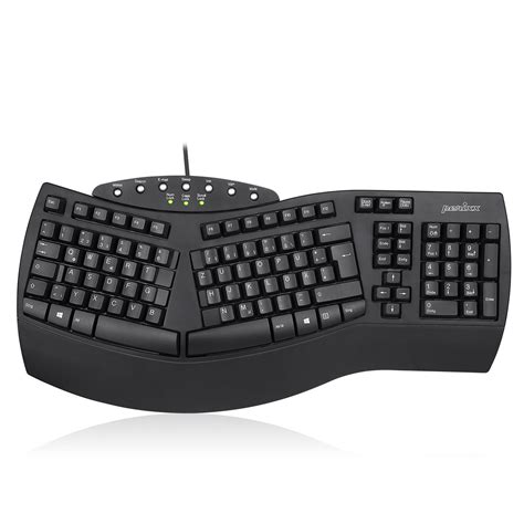 INTOS ELECTRONIC AG Perixx PERIBOARD 512 DE Ergonomic USB Keyboard