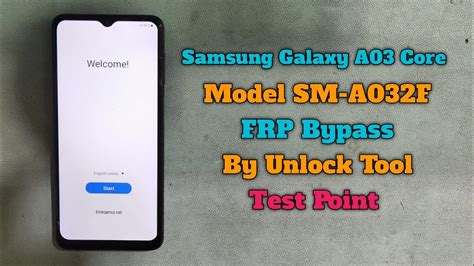 Samsung A03 Core FRP Bypass By Unlock Tool SM A032F FRP Google Account